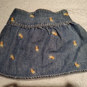 Denim pineapple skirt